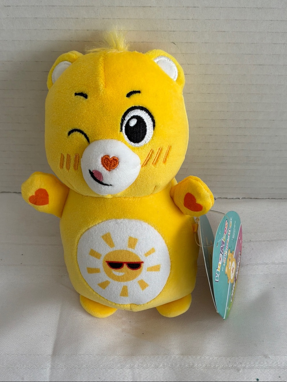 Squishmallows Yellow Winking Sun Bear Plush Care Bears funshine